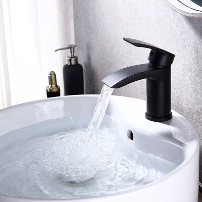 Shade Matt Black Mono Basin Mixer Tap with Waste - Alternative Image