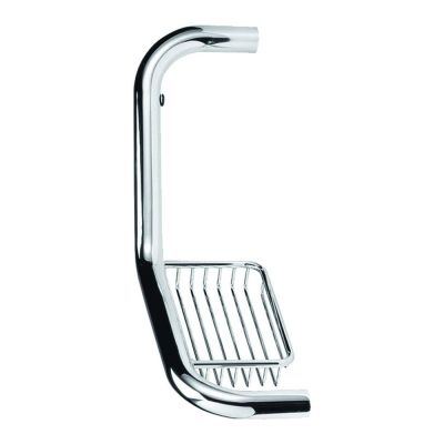 Universal Chrome Grab Bar With Soap Basket