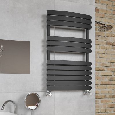 Venezia Anthracite Heated Towel Rail 90x50cm - Alternative Image