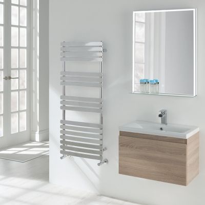 Venezia Chrome Heated Towel Rail 120x50cm - Alternative Image
