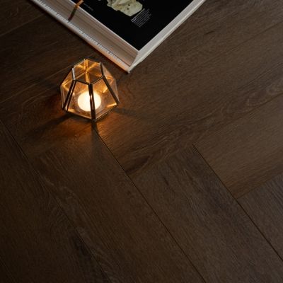 Ashford Oak SPC Vinyl Herringbone Flooring 60x12.5cm