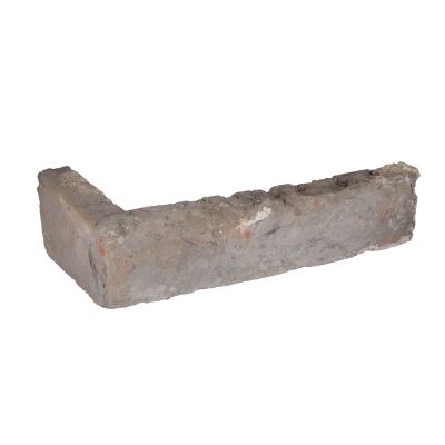Reclaimed Brick Slips Corner Piece Grey 240x155x55x20mm - Alternative Image