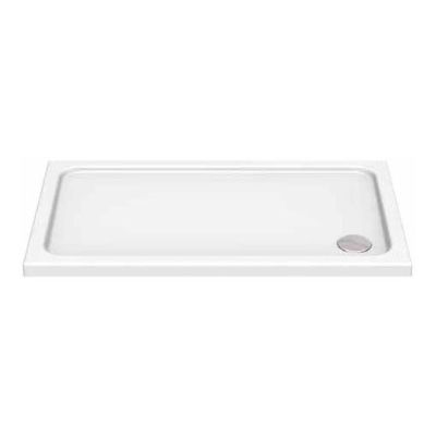 Slim White Corner Waste Rectangle Shower Tray 120x90cm