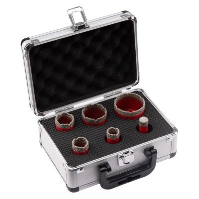 Alpha M14 Diamond Dry Drill Bit 6 Piece Set 15-50mm - Alternative Image