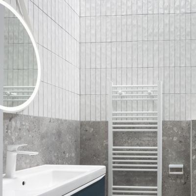 Downtown Blanco Gloss Ceramic Wall Tile 25x5cm - Alternative Image