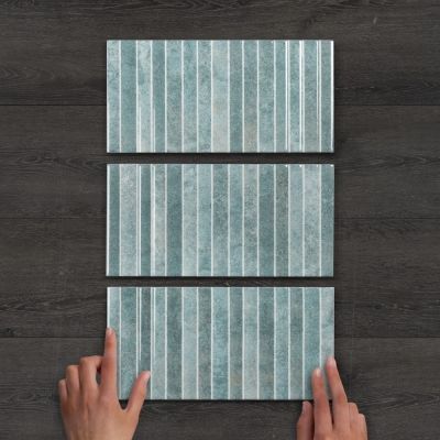 Rubik Aloe Décor Gloss Ceramic Tile 30x15cm