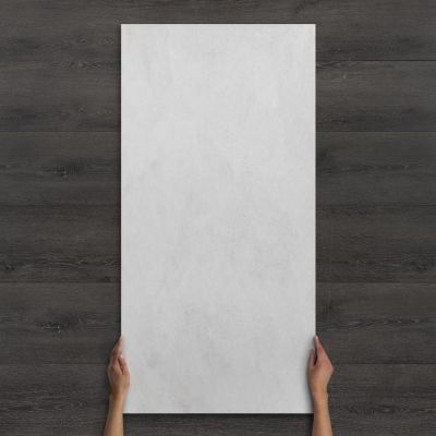 Outdoor Alpine White Limestone-Effect Matt Porcelain Tile 120x60cm