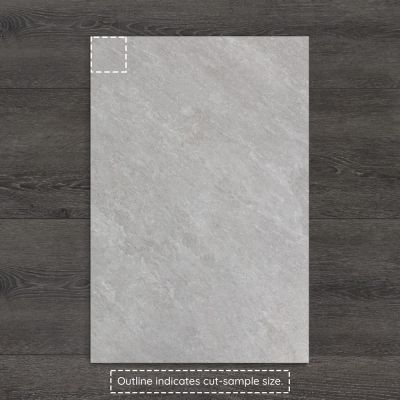 Outdoor Solas Silver Limestone-Effect Matt Porcelain Tile 90x60cm - Alternative Image