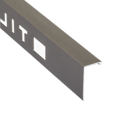 10mm Bronze Matt Square Edge Tile Trim 2.4m