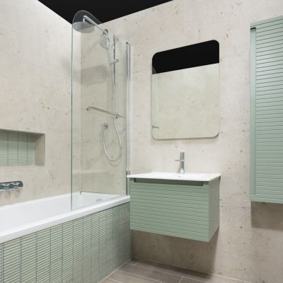 Galaxy Stone Carving Limestone-Effect Lustre Porcelain Tile 120x60cm - Alternative Image