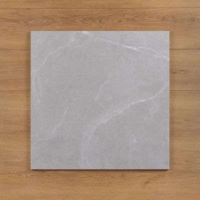 Sara Bianco Marble-Effect Matt Porcelain Tile 80x80cm - Alternative Image