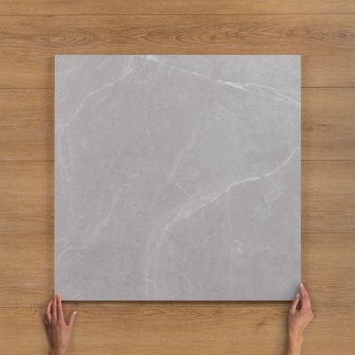 Sara Bianco Marble-Effect Matt Porcelain Tile 80x80cm