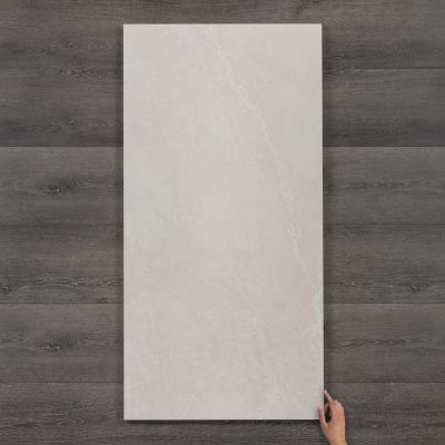 Soho Pearl Limestone-Effect Porcelain Tile Matt 120x60cm