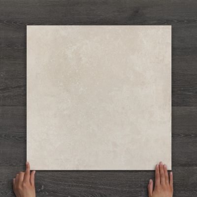 Outdoor Cream Cement-Effect Matt Porcelain Tile 60x60cm
