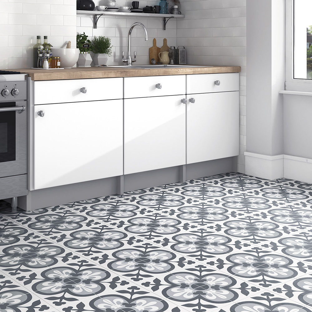 Decor Axel Pattern Matt Porcelain Floor Tile 20x20cm - Alternative Image