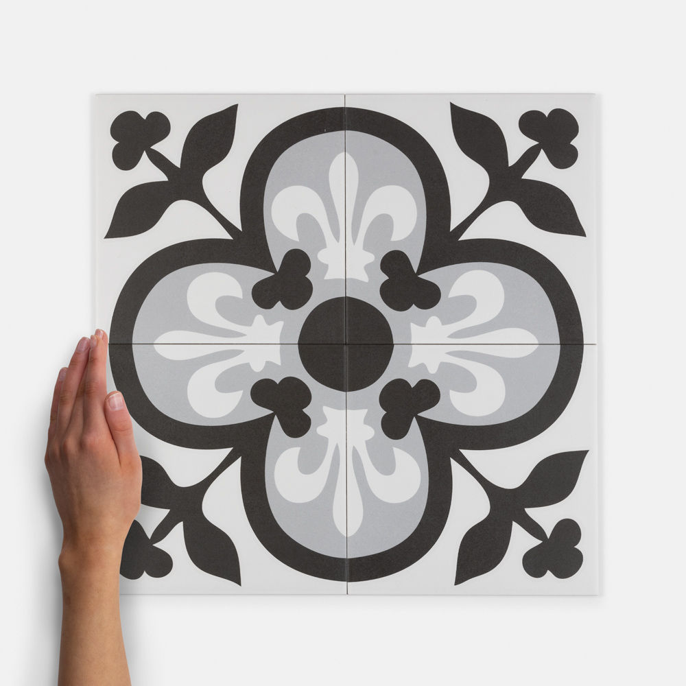 Decor Axel Pattern Matt Porcelain Floor Tile 20x20cm