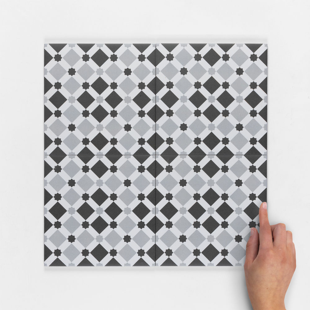 Decor Dusk Pattern Matt Porcelain Floor Tile 20x20cm