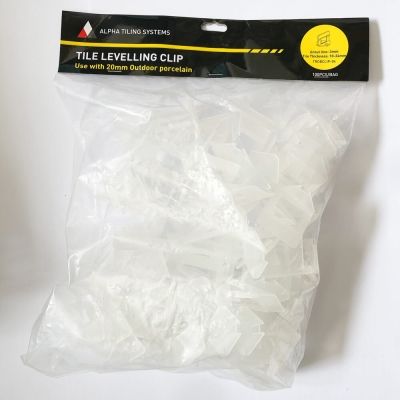 Alpha Tile Levelling Clips (Outdoor Tile 10-24mm) 3mm Grout Line (100pcs/Bag)