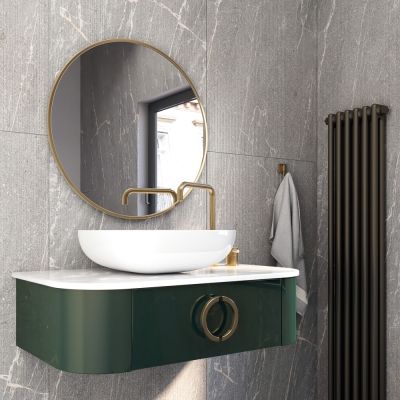 Agora Grey Décor Marble-Effect Matt Porcelain Tile 120x60cm - Alternative Image