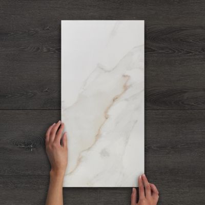 Lumiere Natural Gloss Ceramic Wall Tile 60x30cm