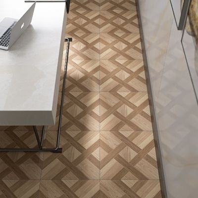 Obloe Mix Wood-Effect Matt Ceramic Tile 45x45cm - Alternative Image
