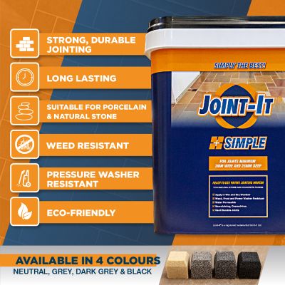 Joint-It Simple Paving Compound Grey 20kg - Alternative Image