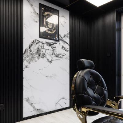 18mm Slat Wall Panel Black 290x17cm - Alternative Image
