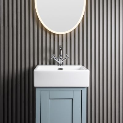 24mm Slat Wall Panel Grey 290x16.8cm - Alternative Image