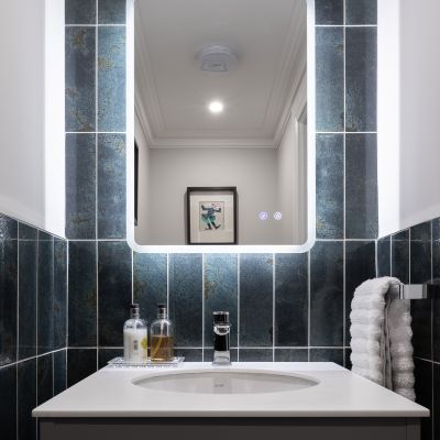 Metro Alma Azul Gloss Porcelain Wall Tile 30x10cm - Alternative Image