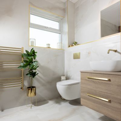 Onyx Bianco Marble-Effect Matt Porcelain Tile 120x60cm - Alternative Image