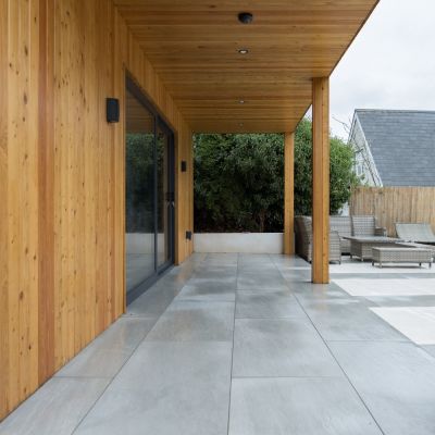 Outdoor Kandla Grey Sandstone-Effect Matt Porcelain Tile 120x60cm - Alternative Image