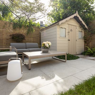Outdoor Solas White Limestone-Effect Matt Porcelain Tile 90x60cm - Alternative Image