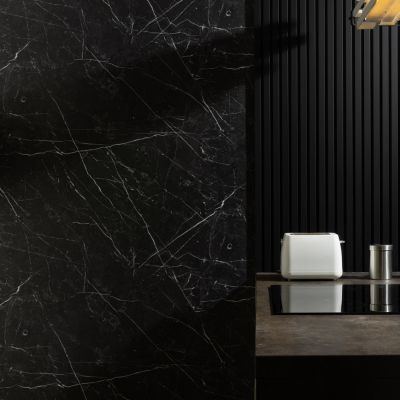 UV Marble Sheet Nero 244x122cm - Alternative Image