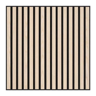 21mm Acoustic Slat Wall Panel Mid Oak 60x60cm