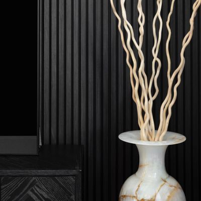 21mm Acoustic Black Felt Wall Panel Charcoal 240x60cm - Alternative Image