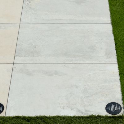 Outdoor Pacific Grey Marble-Effect Matt Porcelain Tile 90x60cm - Alternative Image