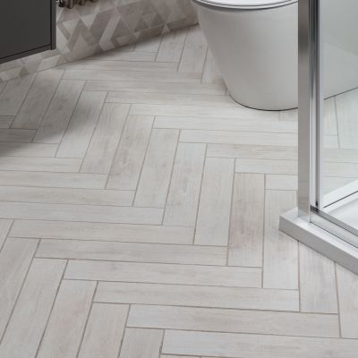Yosemite Wood-Effect Blanco Placket Matt Porcelain Tile 44x8cm - Alternative Image