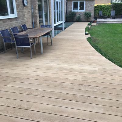 AlphaDeck Composite Decking Oak 360x14cm - Alternative Image