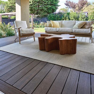 AlphaDeck Composite Decking Walnut 360x14cm - Alternative Image