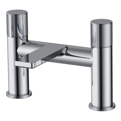 Erla Chrome Deck-Mounted Bath Mixer Tap