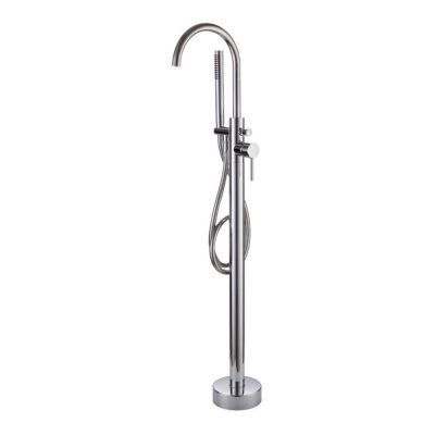 Giro Chrome Freestanding Bath Mixer Tap with Shower Handset
