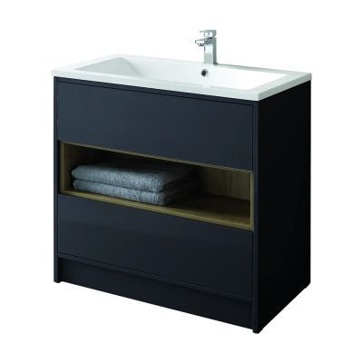 Lucca 80cm Floor-Standing Vanity Unit Anthracite