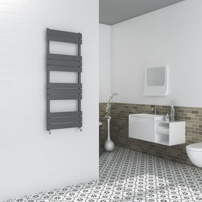 Milan Flat Anthracite Radiator 130x50cm - Alternative Image