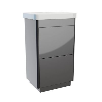 Perra 50cm Floor-Standing Vanity Unit Anthracite