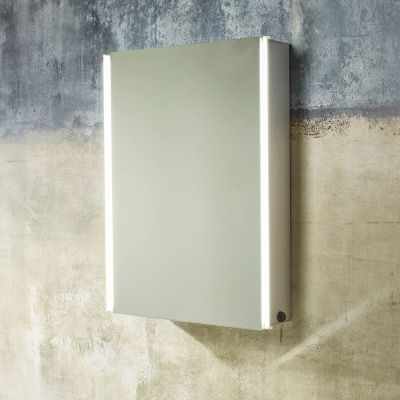Sleek LED 440mm 1-Door Mirror Cabinet