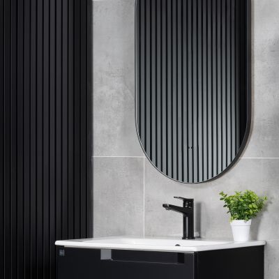 18mm Woodlux Wooden Wall Panel Black 275x12cm - Alternative Image