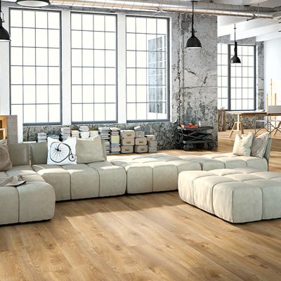 Laminate Flooring - 12mm Mammut 4V AC5 Macro Oak Nature 185x19cm