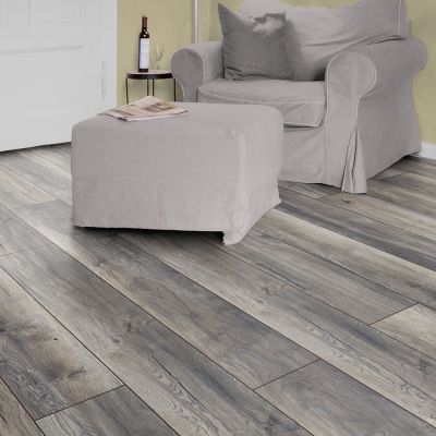Laminate Flooring - 12mm Robusto 4V AC5 Harbour Oak Grey 138x19cm - Alternative Image