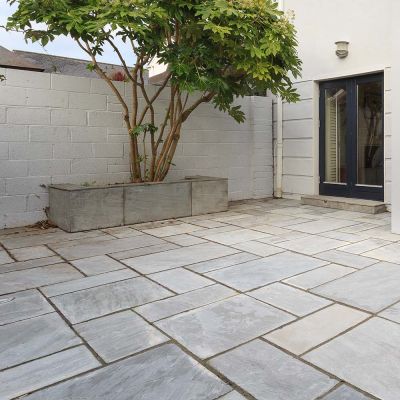 Kandla Grey Sandstone Paving Hand-Cut Calibrated 60x90x2.2cm - Alternative Image
