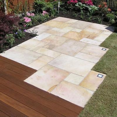 Mint Sandstone Paving Hand-Cut Calibrated 60x60x2.2cm - Alternative Image
